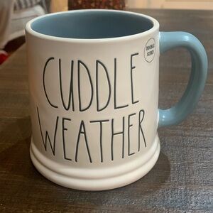 NWT Rae Dunn Cuddle Weather Hedgehog double sided mug! Really large!